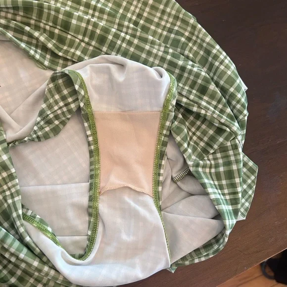 Green gingham Lime Ricki swimsuit - Picture 5 of 6